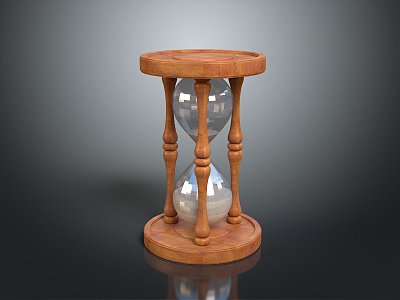 Hourglass Wooden Hourglass Game Item 3d model