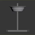 Double Stainless Steel Bowls Mounted On Sturdy Metal Stand With Stable Base