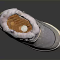 Cozy Gray Snow Boots With Soft Fur Collar And Lace Up Design White Sole