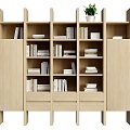 Simple bookcase 3d model