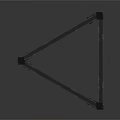 Sturdy Black Vertical Metal Truss With Cross Support Structure For Event Setup