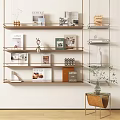 Modern Wall Shelf Magazine Bookshelf 3d model