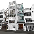 Modern Detached Villa With Multi Story Design Large Glass Windows Greenery Balconies And Surrounding Trees