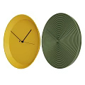 Stylish Modern Clocks In Various Colors With Circular Textured Designs For Home Decor