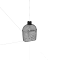 Vintage Silver Metal Container The Alps Stove With Lid And Retro Design