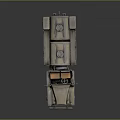 Vintage Military Style Functional Vehicle with Tanker and Multi Wheel Design