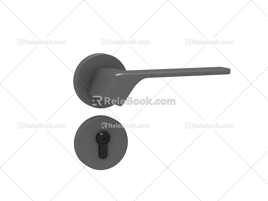 Modern Door Handle 3d model