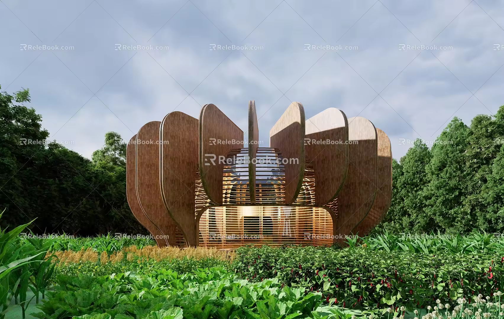 Landscape Architecture Landscape Pavilion Rural Landscape Station Landscape Structures 3d model