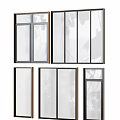 Modern Casement Windows With Metal And Wooden Frames Clear Glass Multiple Styles