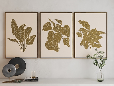 Modern Plant Painting Art Hanging Painting model