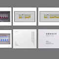 White Electrical Switch Panels With Multiple Circuit Controls And Compartments 3d model