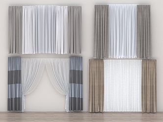 Curtain Electric Curtain Cloth Blinds Venetian Blinds Roller Blinds Organ Blinds Roman Blinds Soft Gauze Blinds Dream Blinds 3d model