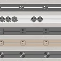 Modern Sleek Switch Panels With Multiple Sockets And Different Color Designs