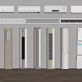 Modern Air Conditioning Vertical Air Conditioning Hanging Air Conditioning Air Conditioning Air Outlet Air Conditioning External Unit 3d model
