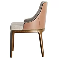 Modern Accent Chair With Light Gray Fabric Upholstery And Solid Wooden Legs Design