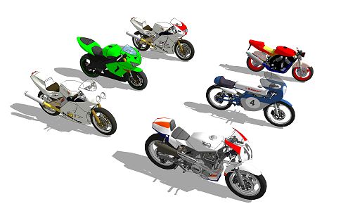 Modern Motorcycle 3d model