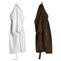 White and Brown Longline Coats With Pockets Soft Material Fashionable Outerwear