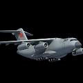 Transport 20 Transport Aircraft Transport 20 Tail Cabin Y20 Cabin Y20 Domestic Transport Aircraft Kunpeng Transport Aircraft Military Large Aircraft 3d model