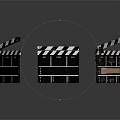 Director Board Field Noteboard Clapper Film Partition Film Clapper PBR Game Item Game Equipment 3d model