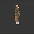 Military Soldier Characters In Uniform With Running And Waving Actions