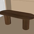 Dining Table Tea Table Desk 3d model