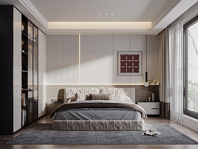 Modern Bedroom Simple Bedroom 3d model