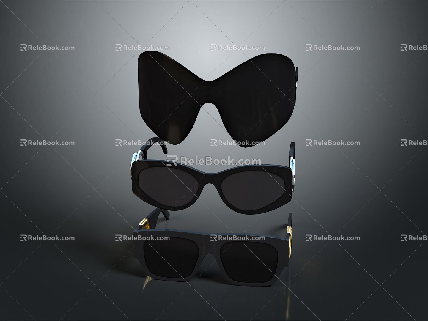 glasses sunglasses sunglasses sunglasses sunscreen glasses presbyopic glasses 3d model