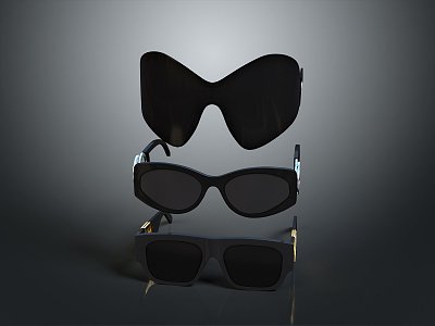 glasses sunglasses sunscreen glasses presbyopic glasses 3d model