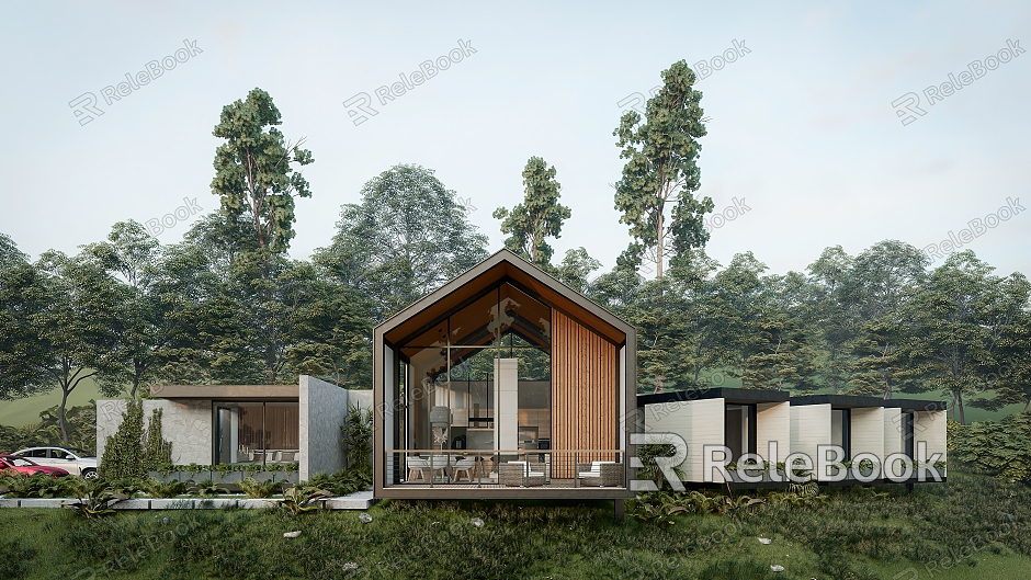 Modern Homestay Homestay Building Holiday Villa Self-built House model