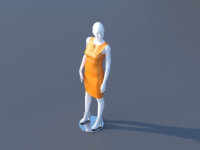 Modern Model Clothing Model 3d model