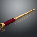 Professional Commercial Equipment With Red Leather Grip And Gold Metal Barrel Design