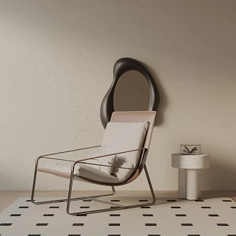 modern leisure chair 3d model