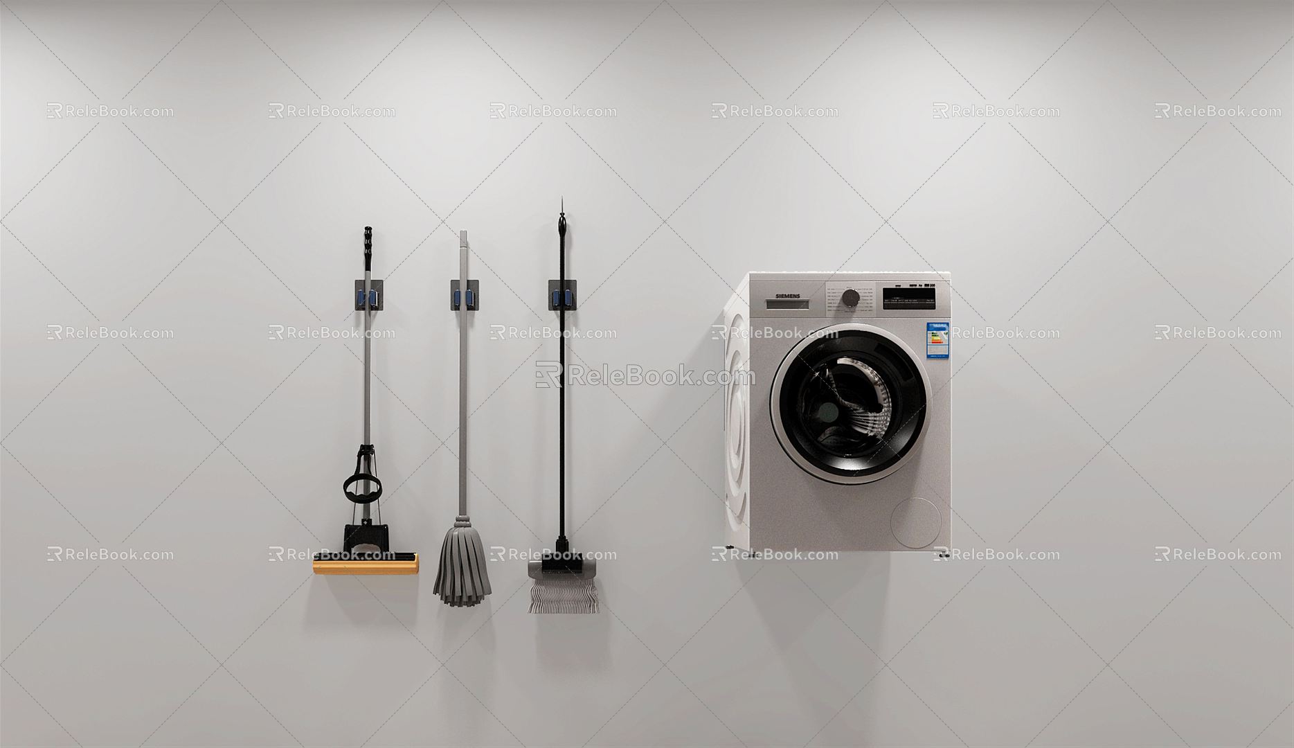 Modern washing machine mop washing machine 3d model