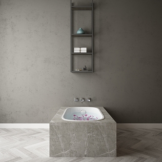 Modern Bathtub Bathroom Combination 3d model