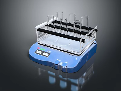 Vibrating Screen Laboratory Vibrating Screen Glass Bottle Beaker 3d model