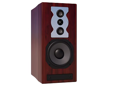 Wooden Floor Speaker Cabinet With Multiple Audio Drivers And High Quality Sound 3d model