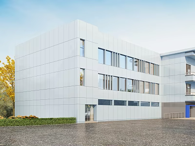 modern office building 3d model