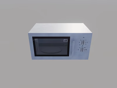 Modern Stainless Steel Microwave Oven As Essential Kitchen Appliance For Home Use 3d model