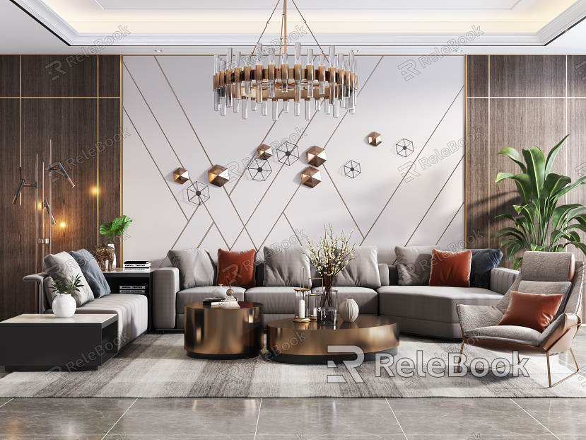 Light Luxury Living Room model