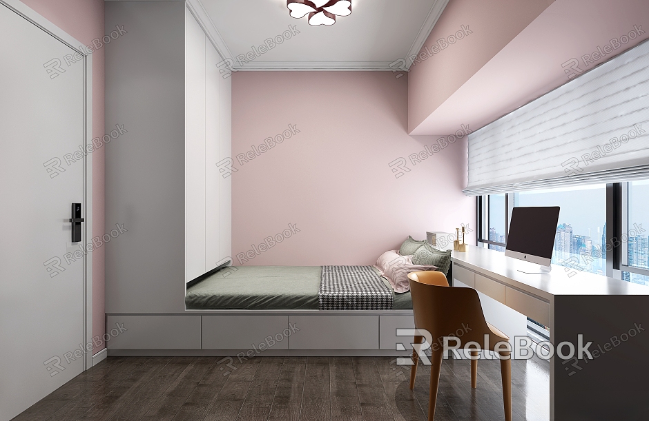 Modern Tatami Bedroom model