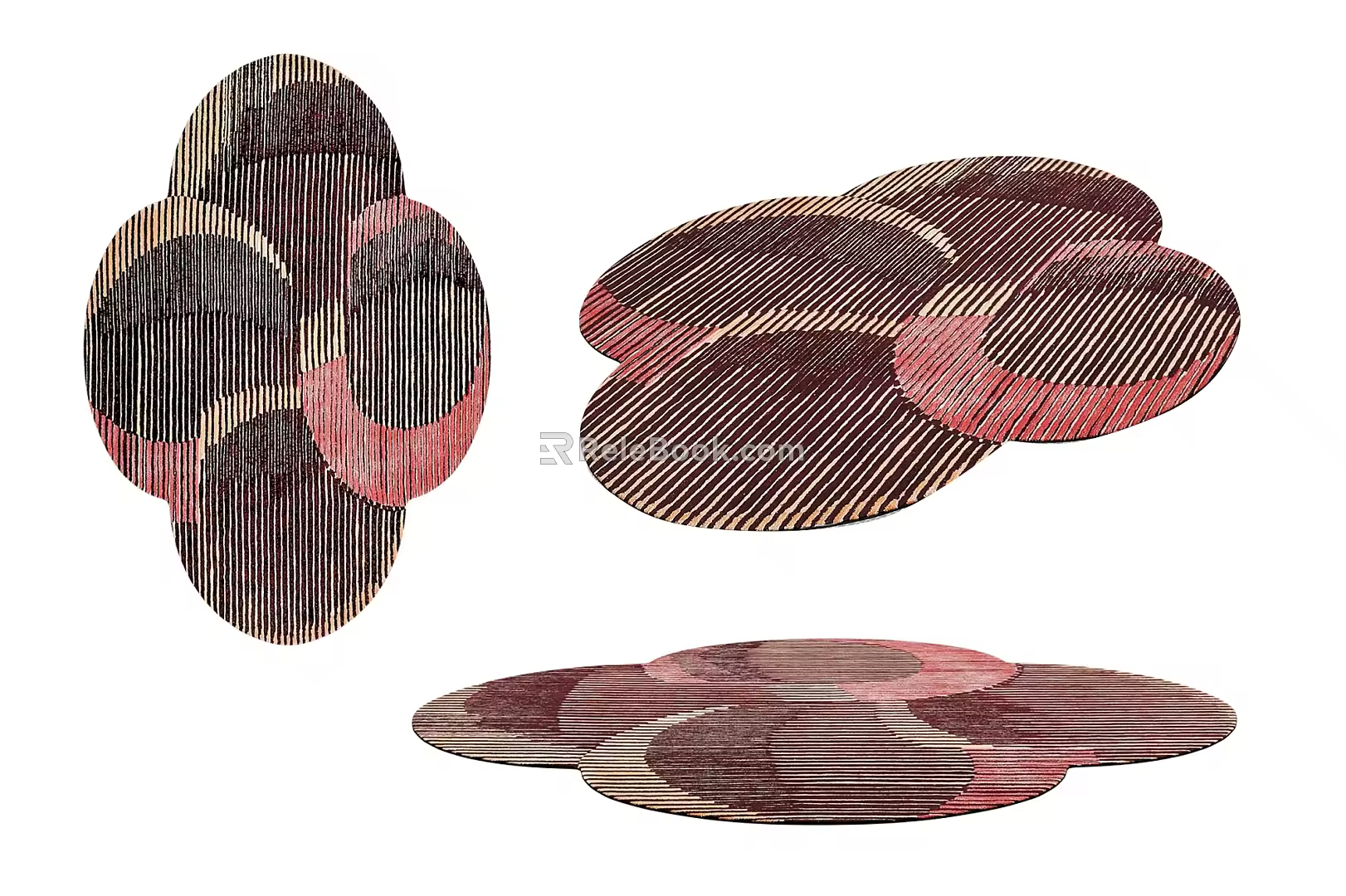 Nordic Style Carpet Simple Carpet 3d model