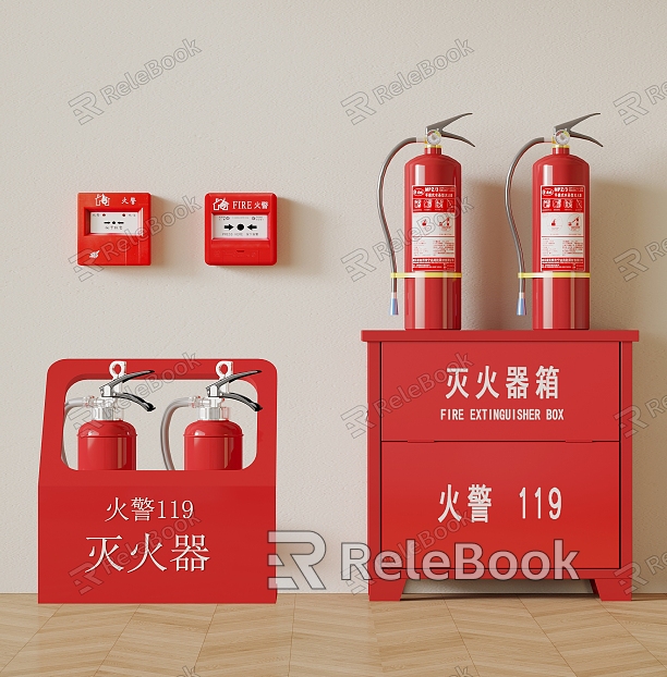 Modern fire extinguisher fire extinguisher box alarm model