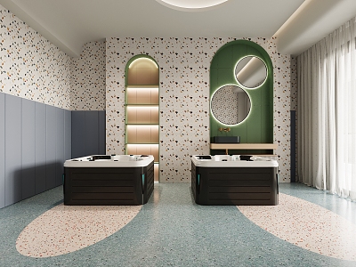 Modern Spa Room Children's Welfare House Spa Room Physiotherapy Room model