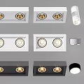 Modern Downlights and Spotlights With Various Styles For Home Ceiling Lighting Design 3d model