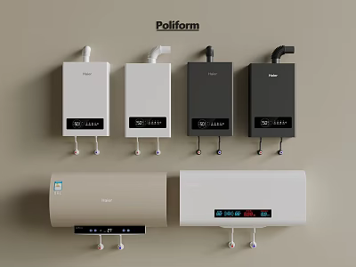 Daily Electrical Appliances Poliform Modern Instant Water Heaters in Various Colors 3d model
