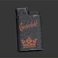 Chesterfield Lighter With Crocodile Texture And Orange Crown Design For Daily Use
