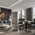 Elegant Hotel Chess and Card Room with Modern Design Mahjong Tables and Comfortable Seating