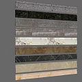 Stone skirting line 3d model