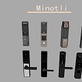 Minotli Smart Door Handles With Various Designs And Electronic Control Panels 3d model