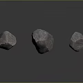 Natural Stone Pieces Featuring Different Sizes Pink Purple Hue and Textured Surfaces